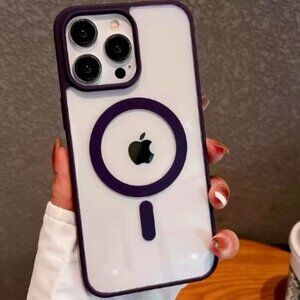 Chic Stylish iPhone 16 Pink or Purple Magsafe Case BriskeyBaby Accessories